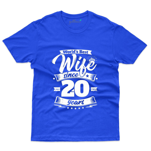 World's Best Wife T-Shirt - 20th Anniversary Collection - Gubbacci-India