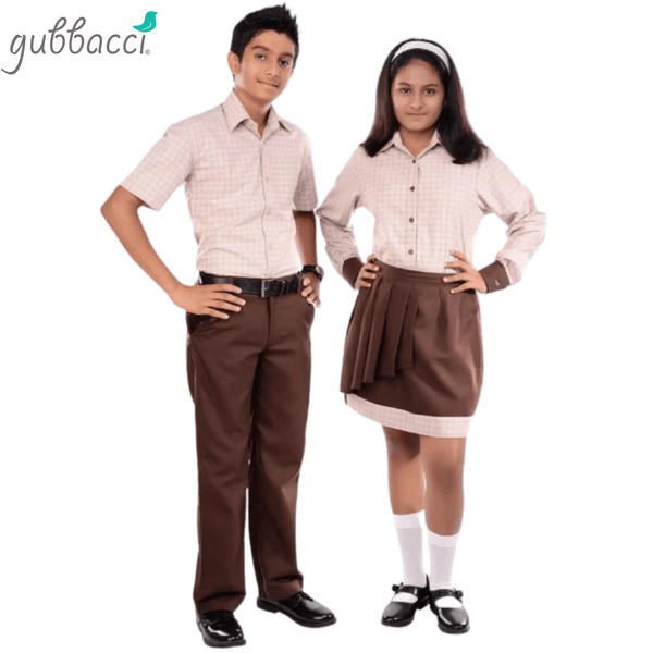 gubbacciuniforms Uniform Set Pant and shirt / 5th- 7th Grade High School Uniform Style - 5